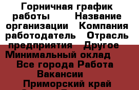 Горничная-график работы 1/2 › Название организации ­ Компания-работодатель › Отрасль предприятия ­ Другое › Минимальный оклад ­ 1 - Все города Работа » Вакансии   . Приморский край,Спасск-Дальний г.